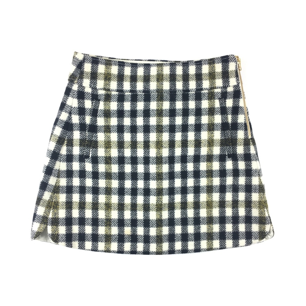J. Crew • Oxford Check Mini-Skirt - Picture 2 of 6